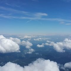 Flugwegposition um 10:02:22: Aufgenommen in der Nähe von Gemeinde Schwarzau im Gebirge, Österreich in 3402 Meter